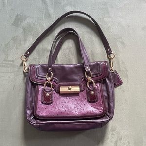 Coach Ostrich Leather Bag
